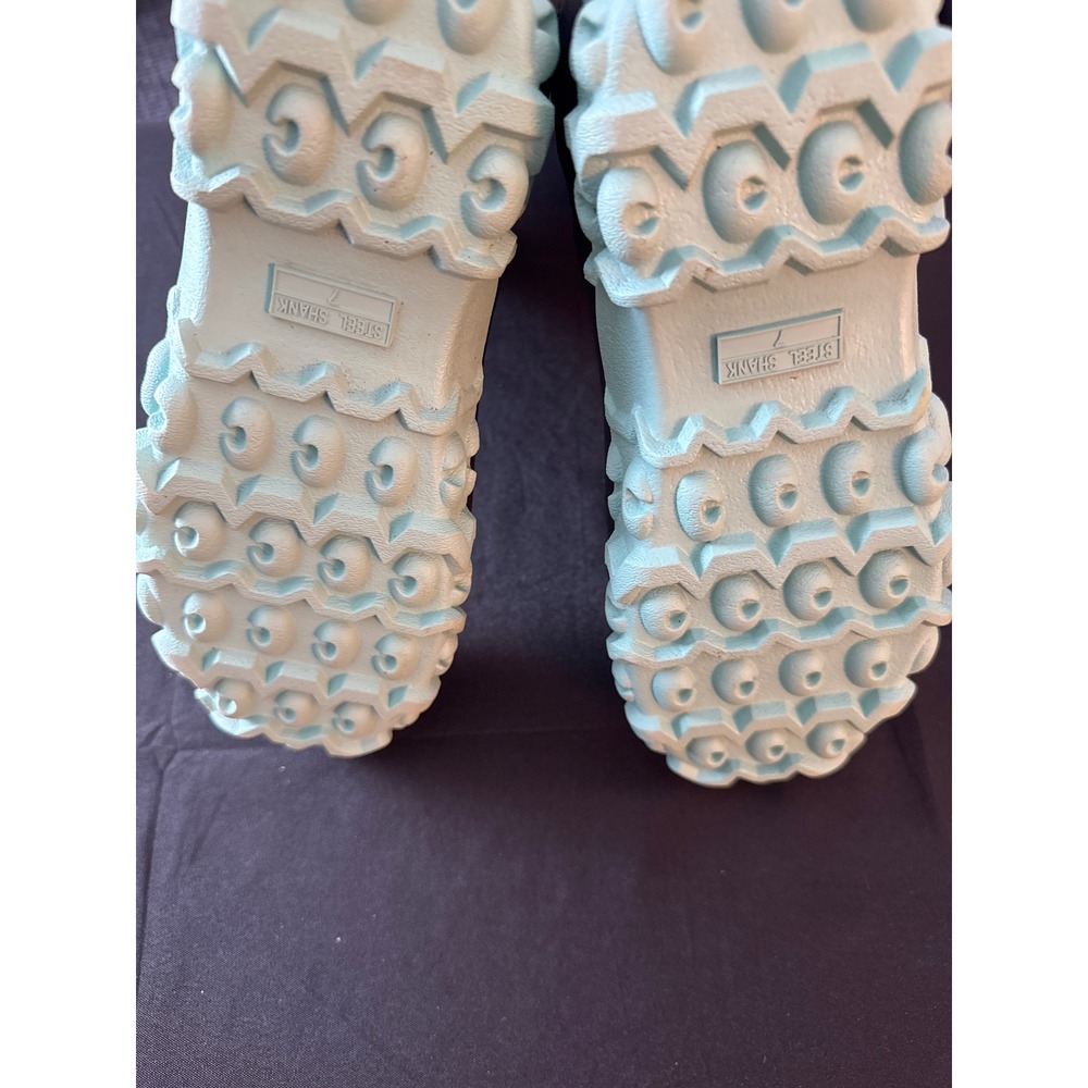 Drycode Womens Rubber Boots Camo Green Mint Cleated Waterproof Insulated Size 7 - Picture 10 of 16